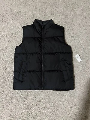 Old Navy Frost Free Puffer Vest Boys Size Medium/8 Black - Image 1 of 3