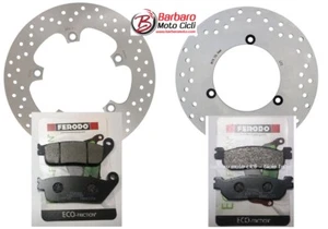 COPPIA DISCO DISCHI FRENO + PASTIGLIE YAMAHA XMAX 250 ANT. + POST. X-MAX 2014 - Foto 1 di 2