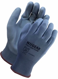 12 PAIRS POLYURETHANE (PU) PALM COATED PROTECTIVE SAFETY WORK GLOVES - Picture 1 of 1