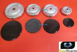 GERMANIA SILTAL KIT PIATTELLI SPARTIFIAMMA CUCINA + BRUCIATORI 4 PEZZI 2 MEDI - Picture 1 of 1
