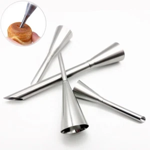 Pastry Syringe Cream Piping 4Pcs Cupcake Filling Tube Eclair Puff Nozzles - Picture 1 of 10