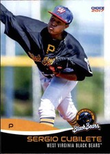 2017 West Virginia Black Bears Choice #5 Sergio Cubilete Dominican Republic Card