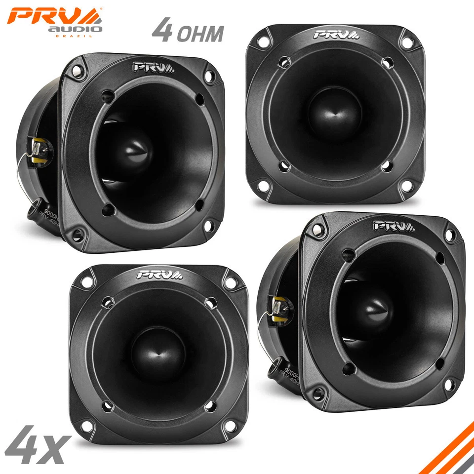 2x PRV 240 Watts Car Audio 3" Super Tweeter TW350Ti-4 Bullet 4 Ohms Titanium