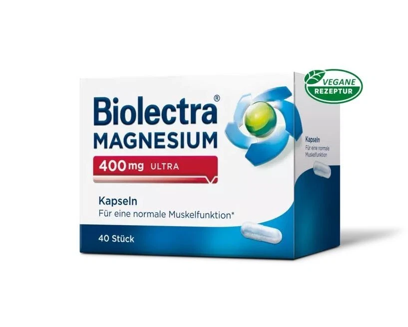 Biolectra Magnesium 400 mg ultra Kapseln, 40 Stück, ,PZN 10043631