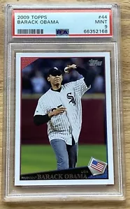 2009 Topps Barack Obama #44 SP President PSA 9 Pop 19 Chicago White Sox - Picture 1 of 2