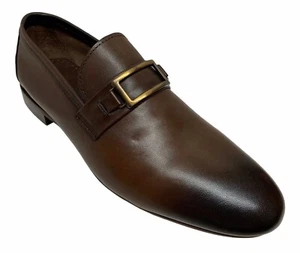 Sigotto Uomo Herren Slipper Braun Leder Elegant Schuhe 5333 - Bild 1 von 4