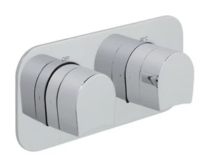 VADO TABLET KOVERA 2 OUTLET HORIZOTAL THERMOSTATIC SHOWER TAB-148/2-H-KOV-C/P - Picture 1 of 5