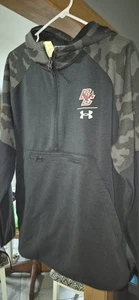 Boston College Eagles Under Armour Camo Hoodie With Front Zip Mens Large - Picture 1 of 3