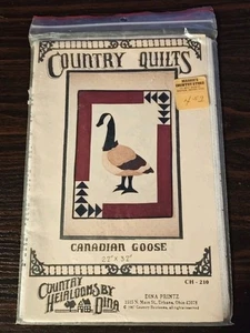 Canadian Goose Country Quilts Pattern 27" x 37" Country Heirlooms by Dina Printz - Picture 1 of 4