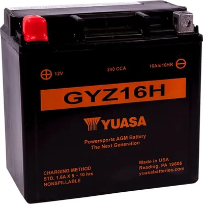 Batería activada de fábrica Yuasa GYZ16H Hyosung GT250R 09-13 Foto 1 de 4
