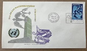 Argentina 1964 UN Day FDC – Doves of Peace Design, Buenos Aires Cancel - Picture 1 of 5
