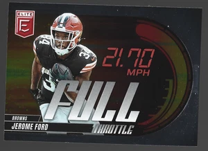 2025 Donruss Elite Football JEROME FORD FULL THROTTLE - Picture 1 of 1
