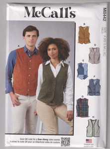 8442 McCALLS - CHALECOS - UNISEX Talla XS/S/M/L/XL - Imagen 1 de 2