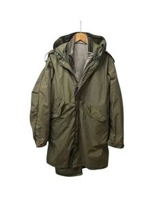Hombres M PSJ Paul Smith Jeans Largo Invierno 2 en 1 De Colección Cremallera Capucha Caqui Parka Chaqueta - Imagen 1 de 15