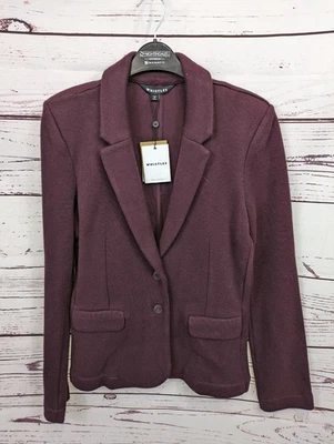 Whistles - Chaqueta de jersey ajustada para mujer - Borgoña - Talla UK 10 - NUEVA CON ETIQUETAS Foto 1 de 4