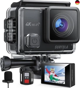 Surfola Action Cam 4K, Unterwasserkamera 40M Wasserdicht 20MP EIS - Bild 1 von 7