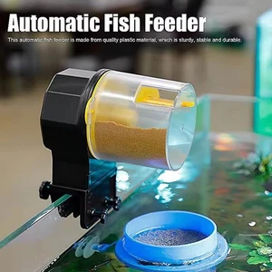 Alimentador automático de peces para acuario 100 ml dispensador de alimentos para pecera temporizador de vacaciones - Imagen 1 de 8