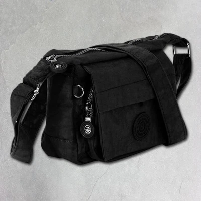 Bag Street Nylon Tasche Damen Handtasche Abendtasche schwarz 17x15x7 OTJ232S - Bild 1 von 4