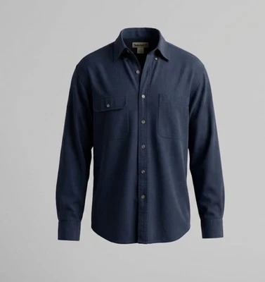Camisa Timberland De Colección Para Hombre Manga Larga L Azul Marino Denim Lavado Look Algodón Foto 1 de 3