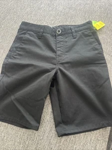 Volcom Boys Youth Kids Black Skate Surf Shorts Pants Sz 24 - Picture 1 of 5
