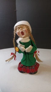 Muñeca vintage 1985 Caroling Kids de Sandra Lee decoración navideña probada bien - Imagen 1 de 11