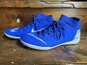 Nike Mercurial Superfly 6 Academy IC Soccer Shoes - Size 8 AH7369-400 Blue - Picture 1 of 7