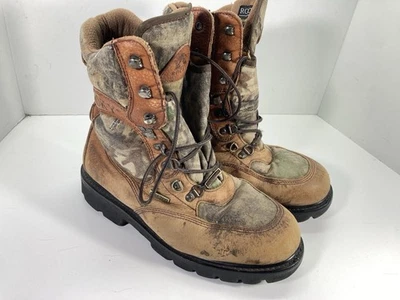 Botas de Caza Rocky Goretex Hombre Talla 10 M Cuero Marrón Con Cordones Camuflaje Foto 1 de 4