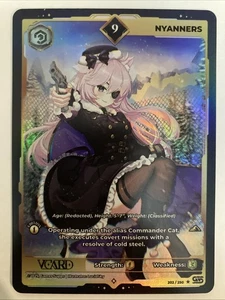 VCard Awakened Worlds - 1st Edition - Rare Power 9 Nyanners Holo Foil 202/250 - Picture 1 of 1