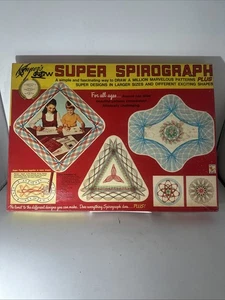 De colección 1969 Kenner's Super Spirograph Plus Raro Original 2400 Bandeja Azul Sellada - Imagen 1 de 4