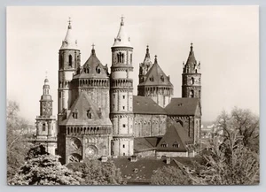 Worms am Rhein Dom und Dreifaltigkeitskirche Deutschland RPPC Postkarte - Bild 1 von 2