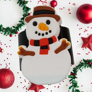Christmas Snowman Scout Woggle / Slide for Necker / Scarf - Picture 1 of 3