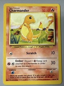 1999 Pokémon TCG - Base Set Charmander #46/102 - Imagen 1 de 2