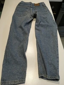 VTG 80s 90s LEE Jeans Boys Kids Blue Denim USA made 12 Reg 24x26 - Picture 1 of 8