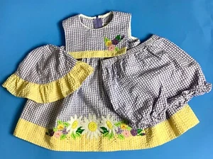 GOODLAD BABY MÄDCHEN SÄUGLING KLEINKIND 3-TEILIGES SOMMERKLEID SET GRÖSSE 18 M - Bild 1 von 2