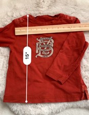 Boys Burberry Long Sleeve T-Shirt Size 6Y