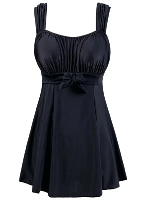 Traje de baño de una pieza Wantdo para mujer Traje de baño cintura alta Control de barriga Talla grande Foto 1 de 4