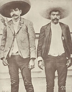 Retrato occidental de los hermanos zapata revolucionarios estampado fotográfico 784 11 x 14 - Imagen 1 de 1