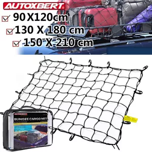 Universal 5' x 7' Cargo Bungee Net Car Roof Rack Cross Bar Tie Down Strap Cover - Picture 1 of 15