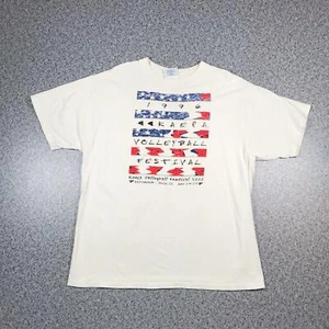 1996 Vintage KAEPA VOLLEYBALL FESTIVAL Mens T Shirt XL | Single Stitch - Picture 1 of 4
