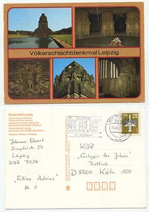 23686 - Monument de la bataille des peuples de Leipzig - Carte postale, circulée le 15/1/1990 - Photo 1/1