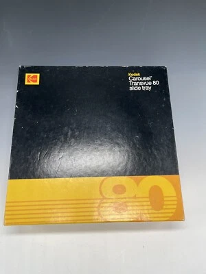 Bandeja deslizante Kodak Carousel Transvue 80 B80T CAT 104 6093 vintage Foto 1 de 4