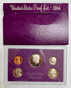 1984 Clad Proof Set U.S. Mint Original Government Packaging OGP - Picture 1 of 1