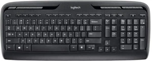 Logitech K330 Black Wireless Keyboard. - Picture 1 of 3