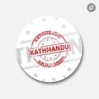 Kathmandu Grunge Travel | 4'' X 4'' Round Decorative Magnet