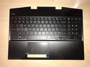 Teclado retroiluminado negro HP OMEN 15-DH genuino reposamanos Reino Unido L57325-031 NUEVO - Imagen 1 de 3