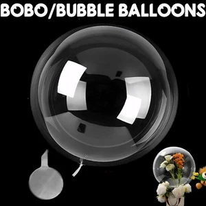 18" 24” 36" Clear BOBO Balloons Bubble Balloon Globos Balloon For All Occasions - Picture 1 of 4