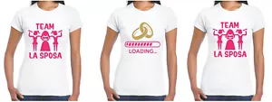 MAGLIETTA T-SHIRT ADDIO AL NUBILATO Sposa Matrimonio PARTY Festa - Foto 1 di 3