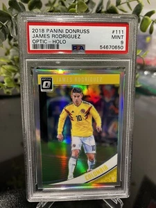James Rodriguez PSA 9 2018 Panini Donrun #111 OPTIC - HOLO Soccer Columbia  - Bild 1 von 4