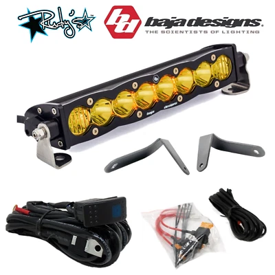 Baja Designs Soporte Amortiguador 10" S8 Ámbar Conducción/Luz Combo 17-24 CanAm Maverick Foto 1 de 4