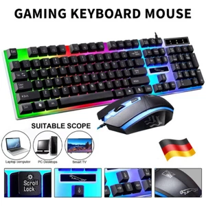 Tastatur Keyboard PC kabelgebunden USB Windows geräuscharm 78 Tasten ultradünn - Bild 1 von 8